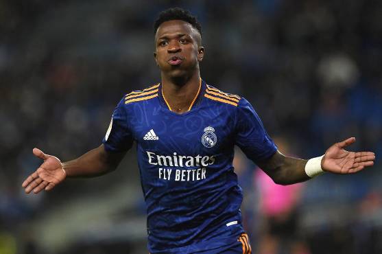 Vinicius está ‘on fire’ y llegó a los 10 goles en la liga española con el Real Madrid.