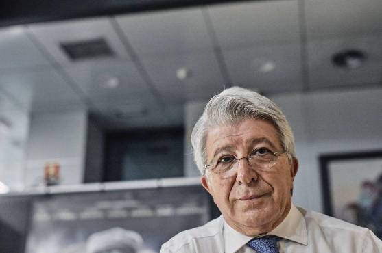 Enrique Cerezo, presidente del Atlético de Madrid.