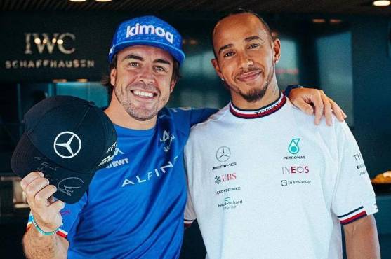 Fernando Alonso y Lewis Hamilton.