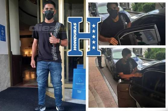 Así llegó Marco Aceituno a su primera concentración con Honduras. Cuando llegó al hotel, pagó el taxi en el que transportó.