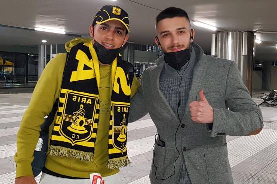 Luis Palma ya está en Grecia a la espera de ser presentado por el Aris Salónica. FOTO cortesía: Georgios Sideridis