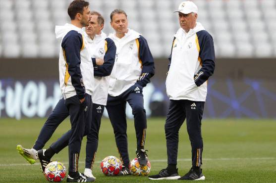 Real Madrid realizó su último entrenamiento previo al partido ante el Bayer Múnich.