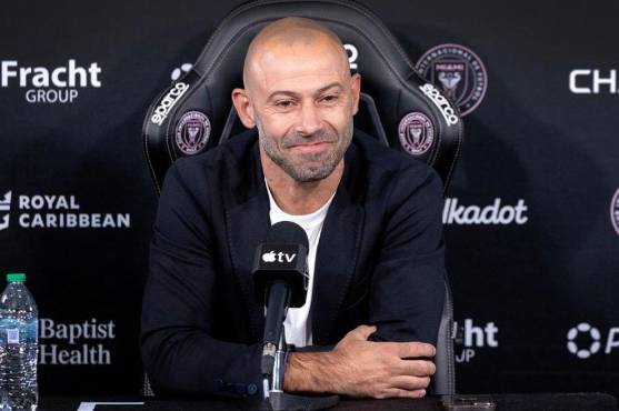 Mascherano brindó su primera conferencia de prensa como entrenador del Inter Miami. Foto: EFE