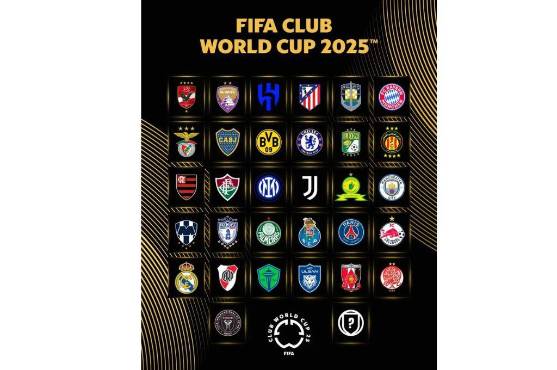 Los 31 de 32 equipos clasificados al Mundial de Clubes 2025.