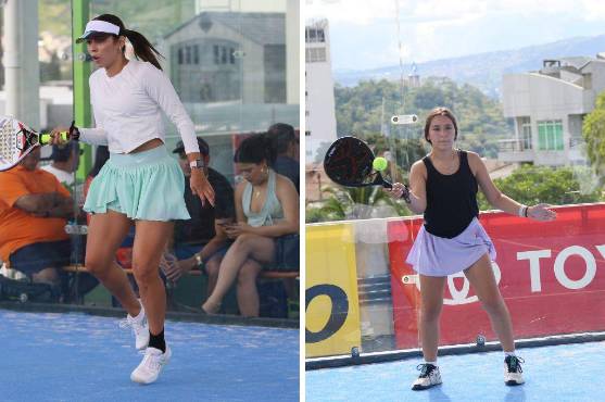 Para las mujeres son dos las categorías que se abrieron en este torneo de pádel Ficohsa 2024. Fotos: Marvin Salgado