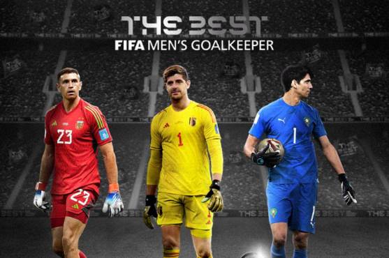 Los tres porteros que han sido nominados como finalistas en los Premios The Best.