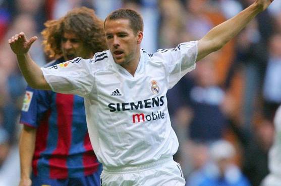 Owen le marcó al Barcelona en un Clásico que ganaron en el Santiago Bernabéu.