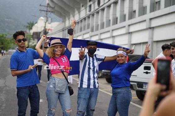 Parte del ambiente que se respira ya en San Pedro Sula previo al Honduras-Estados Unidos.