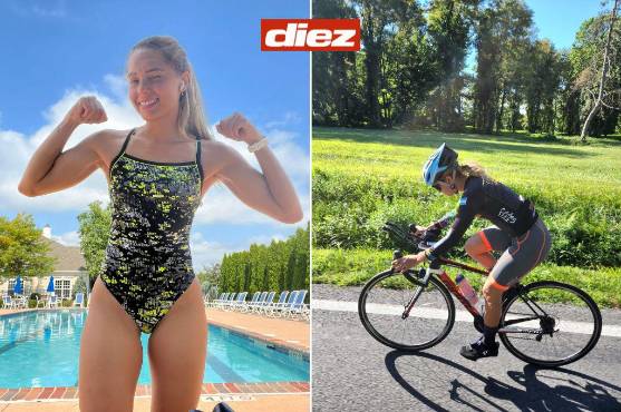 María José Flores también practica los deportes de natación y en el ciclismo.