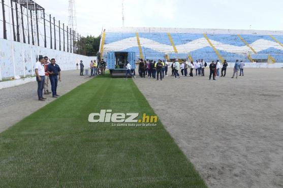 Así se encuentra el Estadio de San Pedro Sula. Foto: Neptalí Romero.