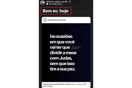 La publicación de Dinorah Santana en su cuenta de Instagram.