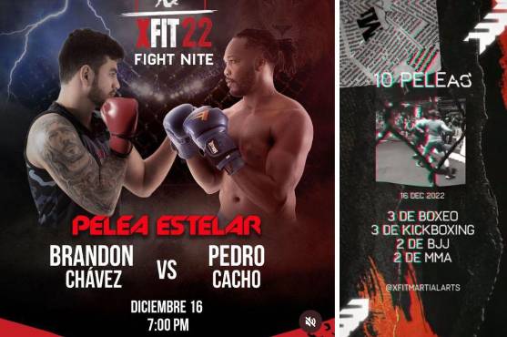 Diez peleas No te puedes perder esta gran pelea entre Brandon “El Rayo” Chávez vs Pedro “El León “ Cacho.