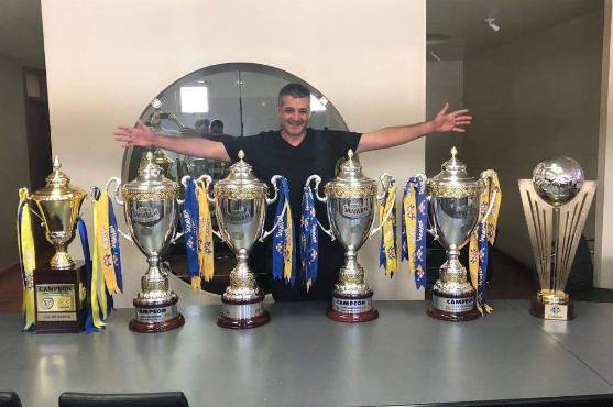 Diego Vázquez ganó seis títulos con Motagua, entre ellos, una Supercopa.