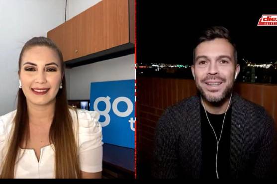 Jenny Fernández y <b>Enzo Olivera.</b>