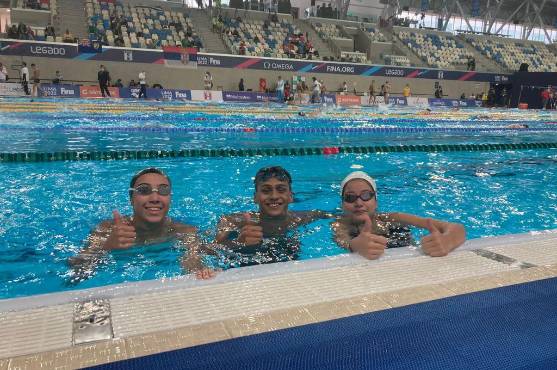Nadadores que nos están representando en Perú en el Octavo Mundial Juvenil.