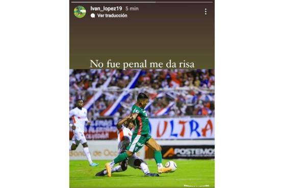 ¡Se burló! La polémica publicación del Chino López en redes por el penal que no le pitaron en el clásico Olimpia-Marathón