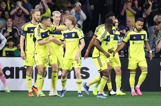 Nashville y la celebración por el 1-0 ante el Inter Miami.