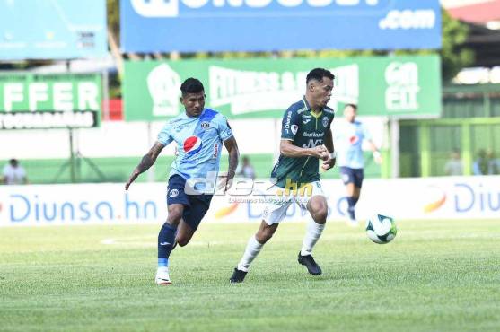 El conjunto verde ha tenido varias ocasiones gol, pero no ha sido contundente. Foto: Héctor Edú.