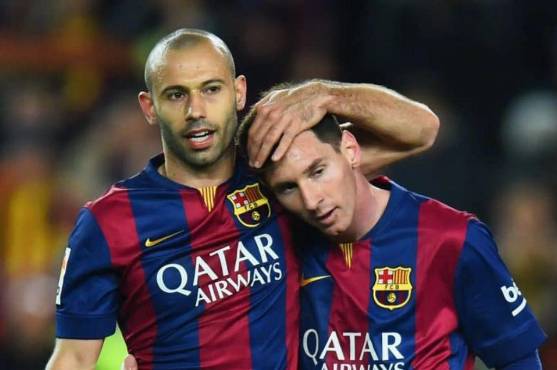 Javier Mascherano fue compañero de Messi en el Barcelona.