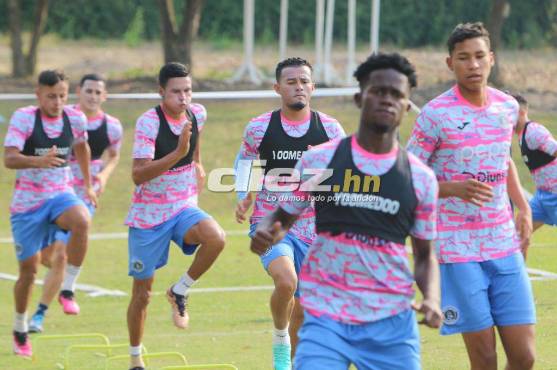 Motagua realizó su entrenamiento este jueves por la tarde pensando en Marathón Foto DIEZ: Andro Rodríguez.