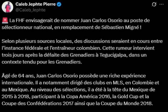Juan Carlos Osorio podría convertirse en el próximo entrenador de una selección de Concacaf