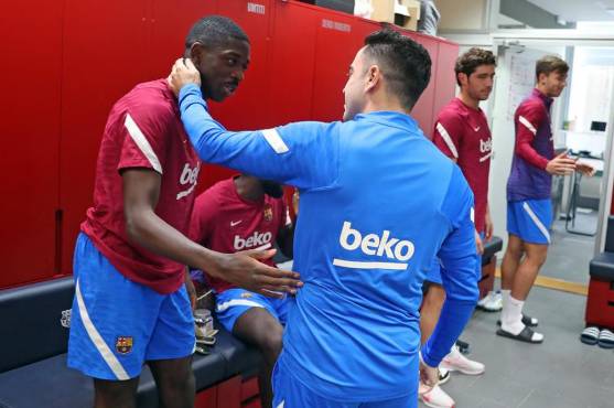 Xavi dijo desde el primer día como DT del Barcelona que contaba con Dembélé.