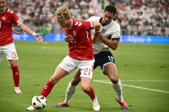 La Inglaterra de Bellingham no convence y empata ante Dinamarca en la segunda fecha del grupo C de la Eurocopa