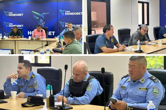 Las respectivas autoridades se reunieron este viernes para definir todo lo correspondiente a la seguridad para el derbi de San Pedro Sula