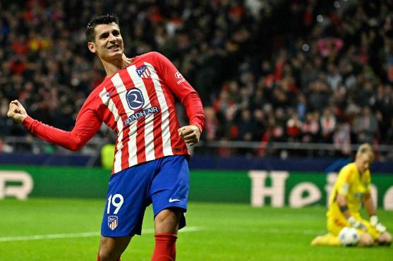 Griezmann y Morata lideraron el triunfo del Atlético de Madrid ante el Celtic. Foto: AFP.