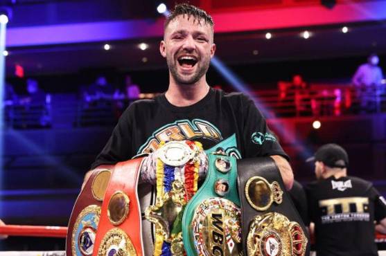 Josh Taylor es el actual campeón del peso superligero y estuvo presente en la pelea de Teófimo.