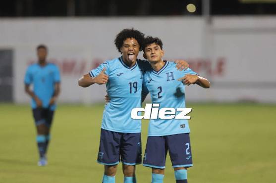 Luis, hijo de David Suazo, entró de cambio y solo ocupo seis minutos para anotar. Foto: Mauricio Ayala