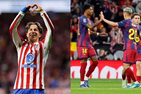 EN VIVO: Atlético se va al descanso con diez jugadores y Barcelona tendrá que aprovechar en el complemento