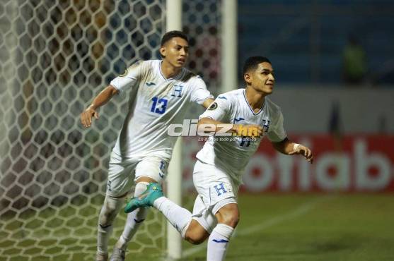 Marco Aceituno y su celebración en el 1-1 ante Panamá. Foto: Yoseph Amaya.