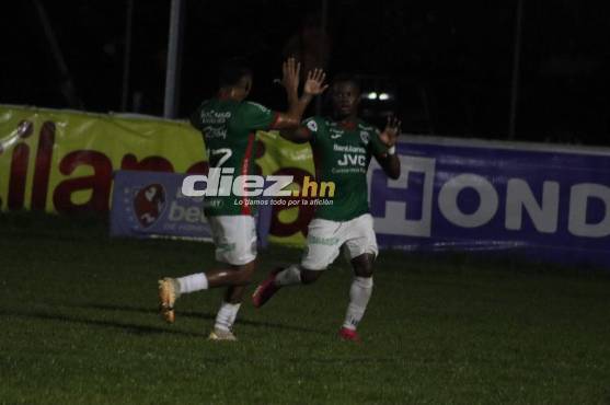 Lacayo marcó el 2-0 ante Real Sociedad en Tocoa. Foto: José Luis Barralaga.