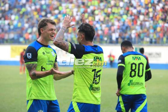 Los Potros vencieron 2-0 a Real España en Juticalpa y jugarán la final del torneo Clausura 2023. Foto: Marvin Salgado