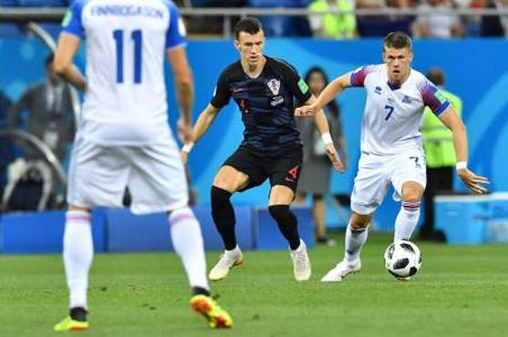 Croacia e Islandia están empatando sin goles en el Rostov Arena. Foto AFP