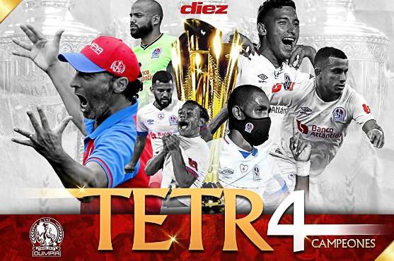 Olimpia conquista su segundo tetracampeonato de la historia tras vencer al Real España en el Morazán