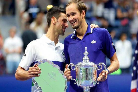 Novak Djokovic fue segundo en el US Open del año pasado al perder la final contra Medvedev.