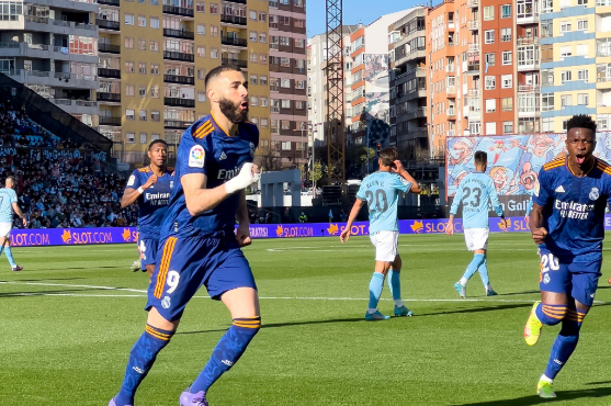 ¡Le pitaron tres penales! Real Madrid vuelve a la senda del triunfo con polémica; Benzema marcó doblete ante Celta