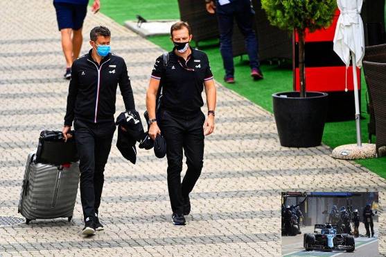 Marcin Budkowski, director ejecutivo, Alpine F1, y Laurent Rossi, CEO, Alpine F1.