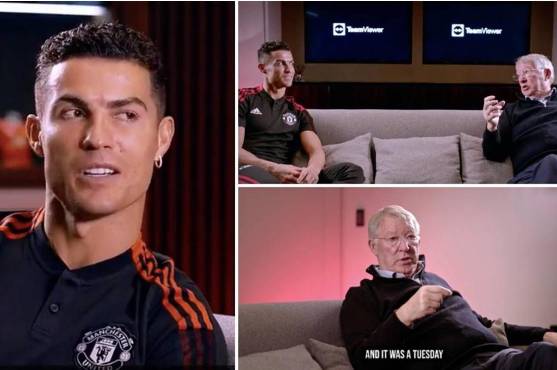 Cristiano y Ferguson se reunieron para platicar sobre anécdotas que compartieron en el United.