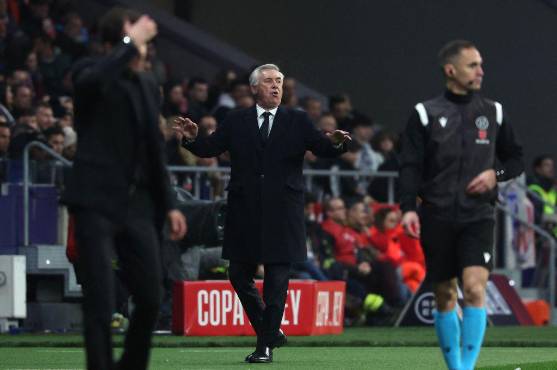 Ancelotti dice que no tiene muy claro si la eliminación del Real Madrid es justa. FOTO: AFP