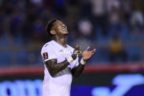 Romell Quioto no tuvo su mejor partido. Honduras suma una nueva derrota en la eliminatoria.