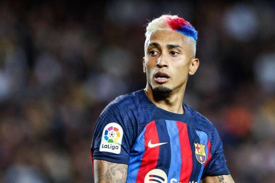 Raphinha, el jugador favorito de Alessandro por sus jugadas y goles en Barcelona.