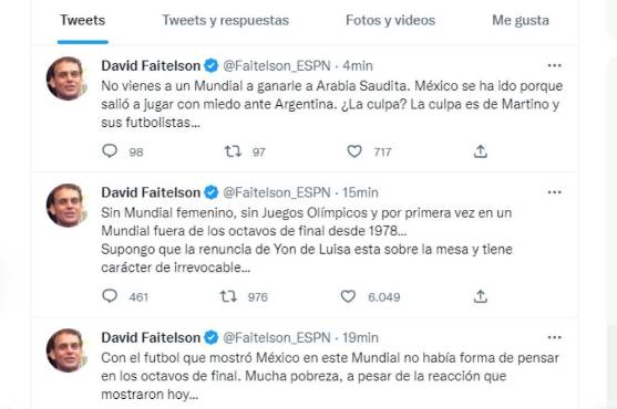 Faitelson no perdona a la selección de México tras su eliminación del Mundial: “Fracaso, no hay otra forma de llamarlo”