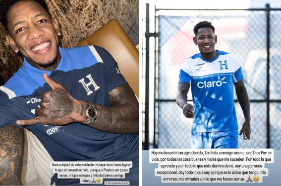 Romell Quioto y sus mensajes en redes sociales tras volver a la Selección de Honduras.