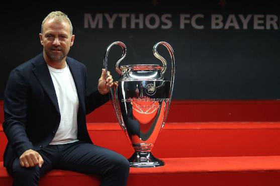 Hansi Flick fue campeón con el Bayern Munich de a Champions League en el año 2020.