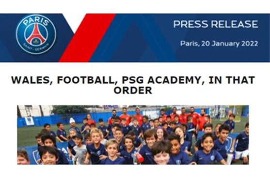 El boletín del PSG que generó polémica en España.