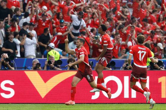 Freuler anotó el 1-0 de Suiza ante Italia en la Eurocopa 2024.