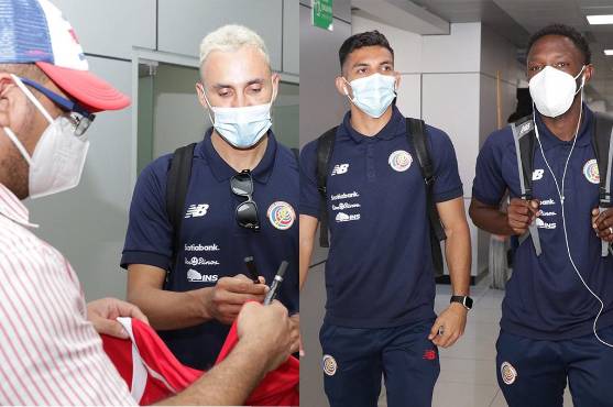 Costa Rica llegó pro la noche a San Salvador y Navas, como siempre, causa expectativa en Centroamérica.